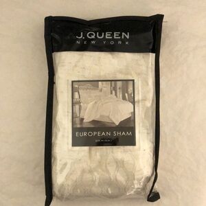 J. Queen Euro Sham Cordella White 26”